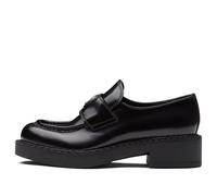 (WMNS) PRADA Leather Loafers 'Black' 1D246M_055_F0002_F_050 6.5