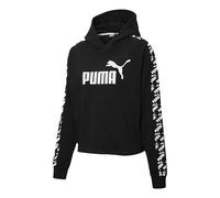 (WMNS) PUMA Amplified Cropped Hoodie 'Black' 583808-01 S