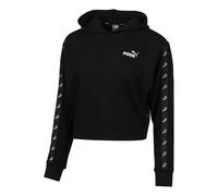 (WMNS) PUMA Amplified Cropped Tr Hoodie 'Black White' 586592-01 M