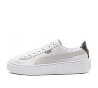 (WMNS) PUMA Basket Platform Low Top Casual Skate Shoes Unisex White 367850-01 8.5