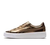(WMNS) PUMA Basket Platform Luxe 'Gold' 366687-02 6.5