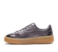 (WMNS) PUMA Basket Platform Luxe 'Silver' 366687-01 8.5