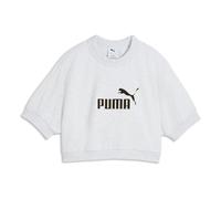 (WMNS) PUMA Elevated Essentials Relaxed Sweatshirt 'White Glow Heather' 636645-05 XL