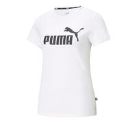 (WMNS) PUMA Essentials Logo T-shirt 'White Black' 586774-02 L