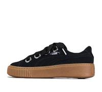 (WMNS) PUMA Platform Kiss Suede 'Black' 366461-01 7.5