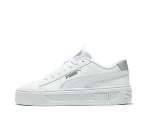 (WMNS) PUMA SmashPlatform V3 Pop Up Metallics 'White' 392504-02 8.5