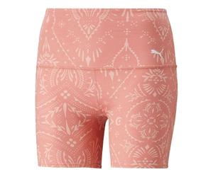 (WMNS) PUMA Studio Printed 5 Inch Training Legging Short 'Rosette' 521591-24 XL