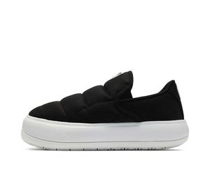 (WMNS) PUMA Suede Mayu Slip-On Canvas 'Black White' 385595-01 6.5