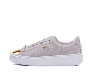 (WMNS) PUMA Suede Platform 'White Gold' 362222-01 8.5