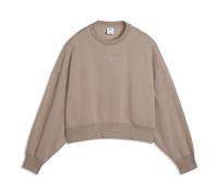(WMNS) PUMA x Hyrox Heavyweight Crew Sweatshirt 'Mouse Gray' 529249-81 L