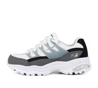 (WMNS) Skechers D'Lites Low-Top Daddy Shoes White/Grey 66666253-BKW 9