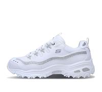 (WMNS) Skechers D'lites-Now & Then 'White Silver' 11923-WSL 9