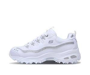 (WMNS) Skechers D'lites-Now & Then 'White Silver' 11923-WSL 9