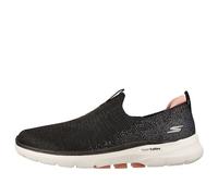 (WMNS) Skechers Gowalk 6 Loafers Black 124502-BKPK 5