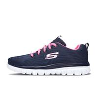 (WMNS) Skechers Graceful Get Connected Blue/White/Pink 12615-NVHP 5