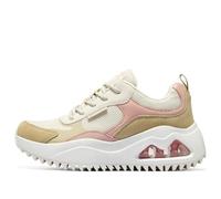 (WMNS) Skechers Street Uno Peaks Shoes 'White Tan Pink' 177546-NAT 8