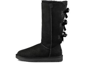 (WMNS) UGG Bailey Bow Tall II Boot High Top Fleece Lined Black 1016434-BLK 10
