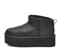 (WMNS) UGG Classic Ultra Mini Platform Boot 'Black Leather' 1141510-BLLE 9