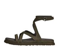 (WMNS) UGG GoldenGaze Embossed Ankle Wrap Sandals 'Dense Smoke' 1178570-DNSS 10