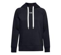 (WMNS) Under Armour Rival Fleece Hoodie 'Black White' 1356317-001 M