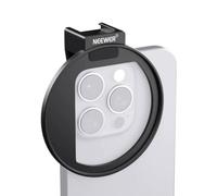 Wmool Upgraded 67mm Phone Filter Mount Threaded Lens Filter Clip with Cold Shoe Mount, Locking Knob, 13mm Opening Compatible with iPhone 15 Pro Max 15 Plus 14 13 Samsung Galaxy S22 S23 Ultra