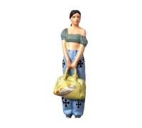 Wmqbjta 1/64 Scale Miniature Figure, Tiny People Model for Display, Handcrafted Craft for Shelf, Style A