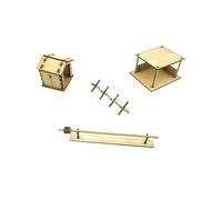 Wmqbjta 1:72 Scale Wooden Kits for Architectural Structures And Diorama Displays, Style A
