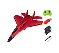 Wmqbjta 2-Channel RC Airplane, RC Glider Control, Airmot Foam Remote Control Airplane, 2 red