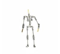 Wmqbjta Animation Mannequin Frame Stop Motion Armature Puppet Skeleton Figure Armature With Lockable Joints Stainless Build For Expressive Pose Control, 20 Cm