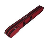 Wmqbjta Bass Bow Case Cello Bow Case Double Bass Bow Bag Bow Holder with Secure Zipper Padded Rectangular Body Oxford Cloth and Nylon with Accessory Pocket, Array, Red