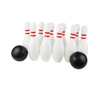Wmqbjta Bowling Set for Children, Outdoor Bowling Toy, Interactive Learning Game, 10 Pins And, Party Game for The Garden, 30cm