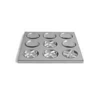 Wmqbjta Children Game Board Noughts And Crosses Table Display With Clear Gloss Tokens Composite Material For Relaxed Playful Touch suitable for living room, Gray, Gray