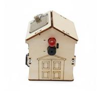 Wmqbjta Children Rain Alarm Rain Kit Educational Toy Rain DIY Circuit Model Wooden Electronics Learning Project With Detection suitable for student practice science fairs home education