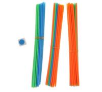 Wmqbjta Classic Colored 100-Piece Mikado Sticks Game Family Fun Toy