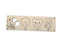 Wmqbjta DIY Wooden Activity Board - Travel Toy for Early Childhood - Portable Activity Board for Preschoolers - Birthday Gift, Animals Matching