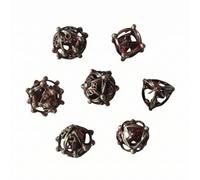 Wmqbjta Dungeon With 7 Piece Metal Polyhedral Dice Set Featuring Openwork Dragon Design Engraved Numbers For Tabletop Role Playing Board Games Suitable For And Dragons Enthusiasts, Antique Red