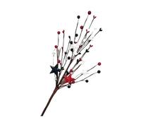 Wmqbjta Festive Ornamental Tree Patriotic Artificial Decorative Holiday Centerpiece With Bendable Wire And Design Reusable For Many Seasons
