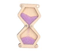 Wmqbjta Hourglass Activity Board Part Smooth Wood Piece with Screws for Secure Fit Coordination And Creative Play Suitable for Pr, Purple