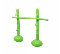 Wmqbjta Inflatable Jumping Pole Flexible Bar Physical Activity Set with Adjustable Pegs Portable Water Fillable Base PVC TPU Suitable for Children Adults Lawn Gatherings, Green, 145x130cm