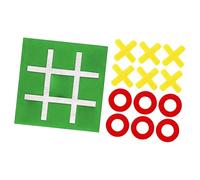 Wmqbjta Interactive Educational Puzzle Game Toe Game XO, Chessboard, Learning Game for Children Promoting Socialization, Ideal for, Green