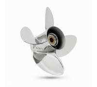 Wmqbjta Marine Engine Propeller Stainless Steel Boat Propeller With Engineered Fins For Hydrodynamic Efficiency Suitable For Watercraft Propulsion System Upgrade, 17 Inch