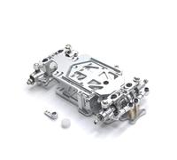 Wmqbjta Mini Model RC Chassis Metal Structure Adjustable Frame Differential Base Suitable for Tun Hobby Projects Enthusiast Builds, Silver