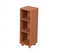 Wmqbjta Miniature Cabinet 3 Tier Dollhouse Storage Shelf Furniture Organizer PLA Structure For Tiny Supplies Suitable for lavatory sets kitchen jars living room decor, Style A