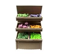 Wmqbjta Miniature Shelf Model, Miniature Accessories, Diorama, Supermarket, Resin Decorative Object, Ideal for A Photography Collection, Vegetable Shelf