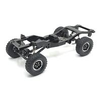 Wmqbjta Rc Car /12 Kit Crawler Chassis Stable Drivetrain And Elevated Clearance Suitable for rock crawling technical trails practice runs, Black