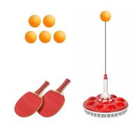 Wmqbjta Tabletop s Training Resilience Lightweight Resilience Table Tennis Easy to Assemble Training Gear for Casual Users, Red