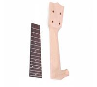 Wmqbjta Ukulele Neck Replacement Fingerboard Assembly With Lightweight Hardwood Neck And Rosewood Fingerboard For DIY Shaping And Custom Finishing Suitable, 21 Inch