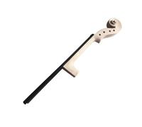 Wmqbjta Violin Fingerboard Neck Blank Scroll Pegbox Assembly Ebony Maple Unfinished Part Ready for Shaping Fitting And Varnishing Suitable for violin makers, 4/4