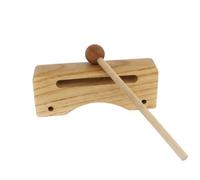 Wmqbjta Wooden Percussion Clapper Wood Block Slit Drum Mallet Rhythm Tool Solid Wood Instrument With Clean Surface And Suitable for teaching aids rhythm coaching use, Small Wooden Pillow