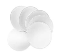 WMugthome 3 pairs C/D/DD Cup Round Soft Bra Inserts Pads Removable for Sport Bra Cups insert and Bikini Top Swimsuit Inserts, White, D Cup